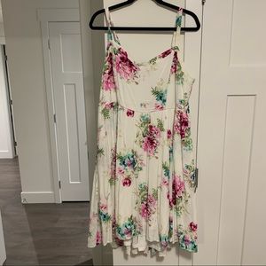 Torrid Ivory Floral Skater Dress